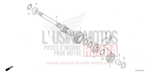 KICK STARTER SPINDLE CRF125FBS de 2025